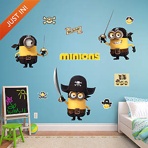 Minions Pirates Collection Fathead Wall Decal